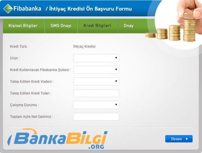 Fibabanka Kefilsiz İhtiyaç Kredsi Başvurusu www.bankabilgi.org