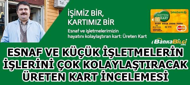 Şekerbank Üreten Kart Kredi Kartı