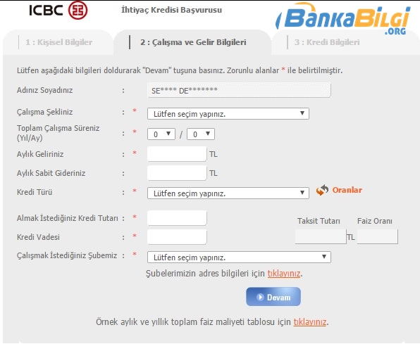 Tekstilbank İnternetten Kredi Başvurusu www.bankabilgi.org