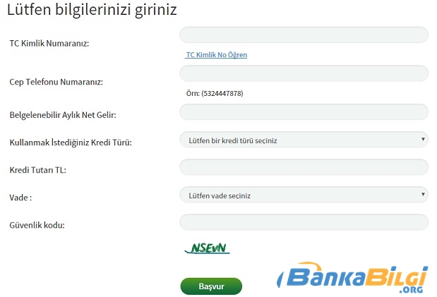 Şekerbank İhtiyaç Kredisi Başvurusu www.bankabilgi.org