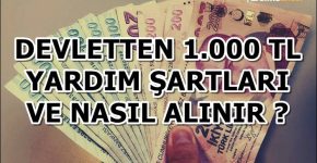 Devletten 1000 TL Destek Nasıl Alınır ?